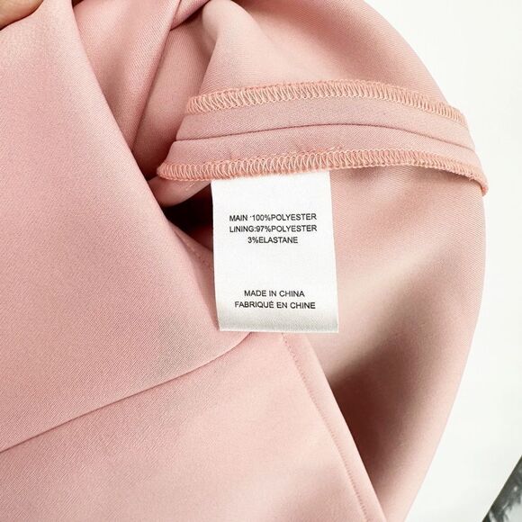 NEW Asos C/MEO On The Level Mini Dress Puff Sleeve Pink Small - Picture 10 of 12